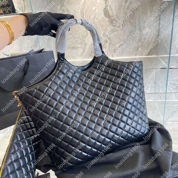 Large Women Shoulder Bags Designer Handbag shopping bag Large designer bags quilted tote bags Attaches Women handbag Fashion black lambskin totes Shoulders Purse