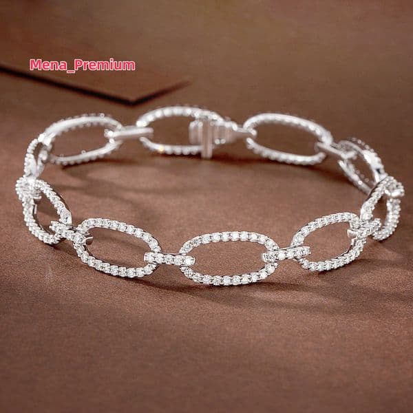 Custom Designed Elegant Womens 18K Gold Anklet and Bracelet Diamond Stone New Ins Style for Party Gift