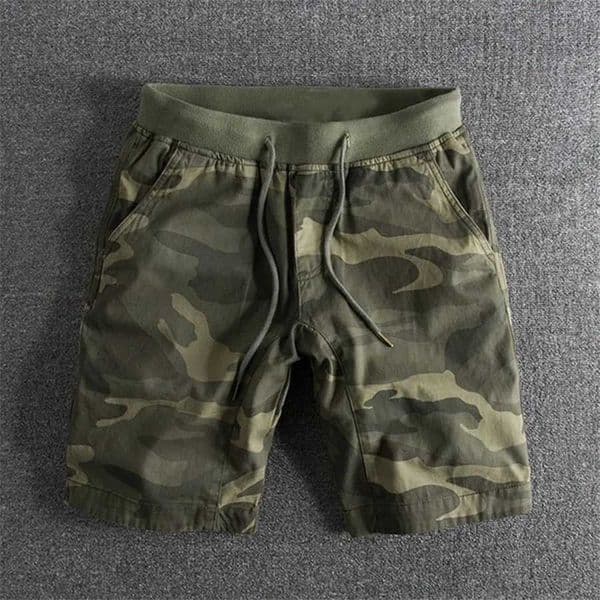 Men's Shorts Summer mens camouflage casual elastic waist comfortable and loose jogging pants cotton cargo gym running beach shorts z250325