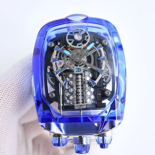 designer men watch bugatti watches 10A high quality mechanical movement uhren super clone menwatch sapphire rubber strap montre jason007 luxe watchbox ZTP4