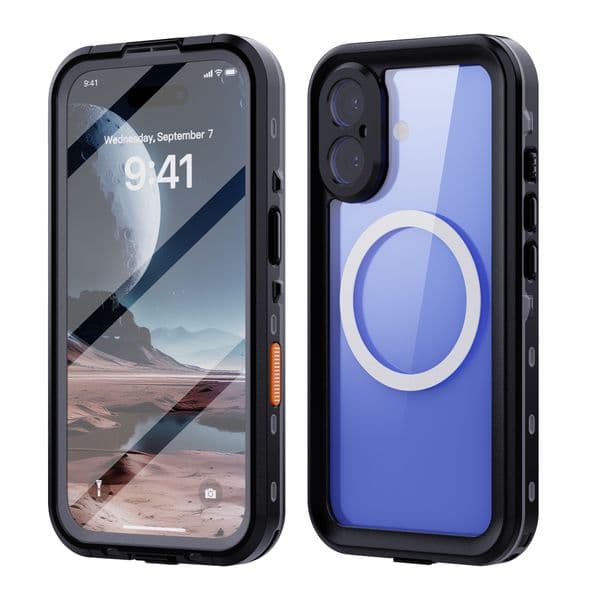 Luxury Redpepper IP68 Waterproof Cases Magnetic For Magsafe Charging Full-Body Protective Shockproof Dirtproof Diving Swimming Case For iPhone 16 Pro Max Plus