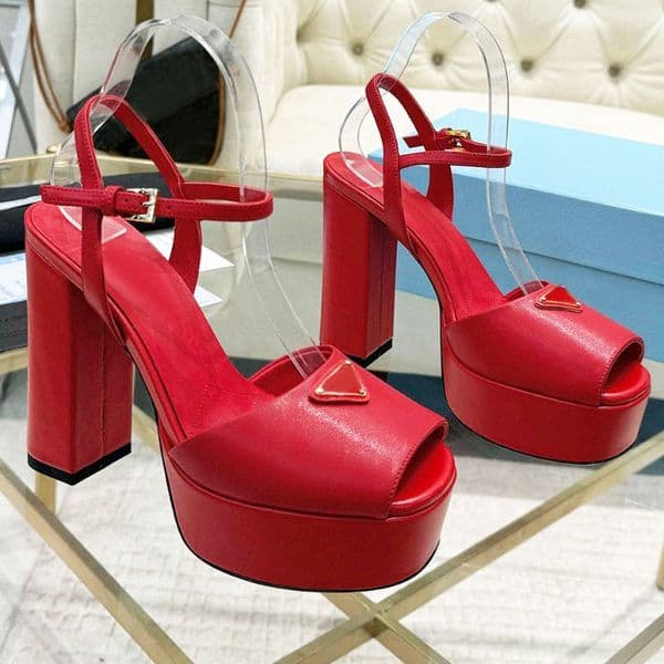 Crystal embellished Ankle-Strap velvet Platform sandals 13cm chunky heels Patent leather high heeled block heel sandal designer shoes for women Party dress shoes