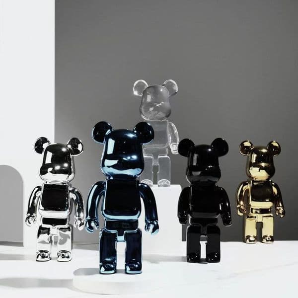 Brand toy wholesale Nordic light luxury violence bear decoration figure Creative art living room TV cabinet entrance room desktop decoration statue
