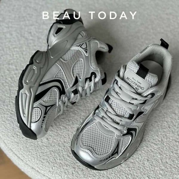 Designer Shoes High-quality Outdoor Sports Shoes For Women Mesh Solid Color Patches Thick Sole Straps 2025 Spring Women's Casual Shoes Handmade Running Shoes