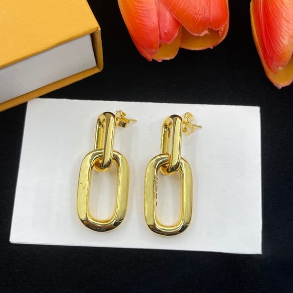 Luxury Earrings Designer 18k Gold Plated Earrings for Women Earrings Wedding Party Jewelry