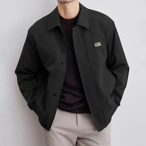 Fashion men's coat business coat inverted triangle coat outdoor leisure sports coat spring and autumn coat