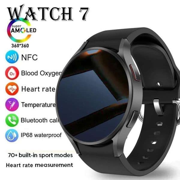 2025 New waterproof 6 GPS Track Men Amoled Always Display Body Temperature Clock BT Talk Smart Watch Woman Man