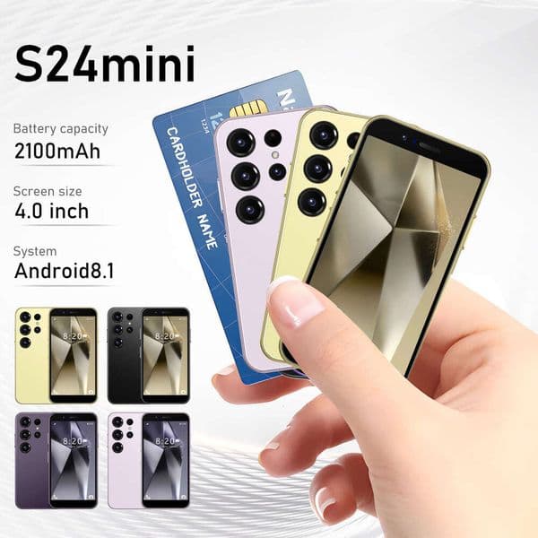 S24MINI 4.0HD 4GB+64GB smart 3G display 2MP+5MP camera Android 8.1 phone fingerprint recognition GPS