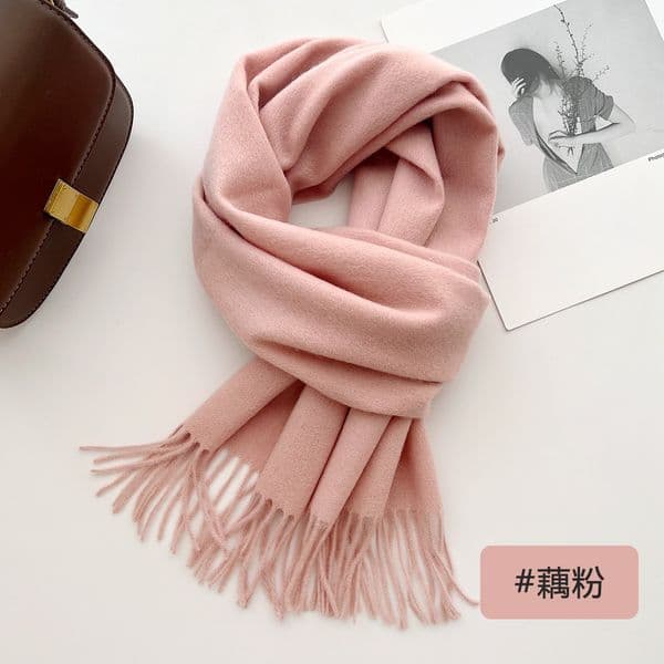 11122 Autumn and winter all-match warm neck scarf couple atmosphere Wool scarf