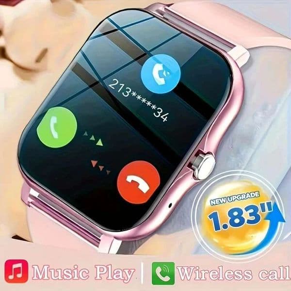NEW 1.83'' Sports Smart Watch Fiess Clock Health Monitor Waterproof Smartwatch Wireless Call Watches for Men Women IOS 2025