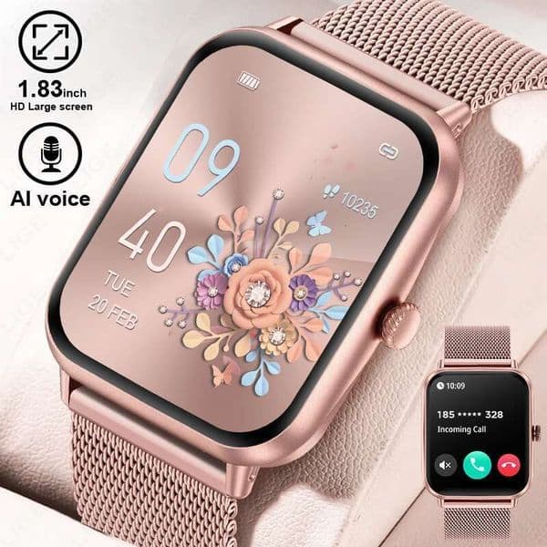 LIGE New For Xiaomi Smart Watch Women Bluetooth Call Sports Fiess Tracker Watches Health Monitor Fashion Men Smartwatch Ladies