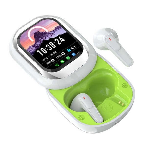 SE - ONE Full - Color Touch Screen Wireless Earphones with App Information Synchronization and Personalized Screen Saver Settings