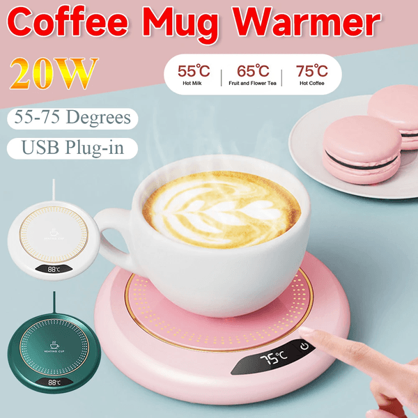 Coffee Cup Heater Mug Warmer USB Heating Pad Electic Milk Tea Water Thermostatic Coasters Cup Warmer For Home Office Desk