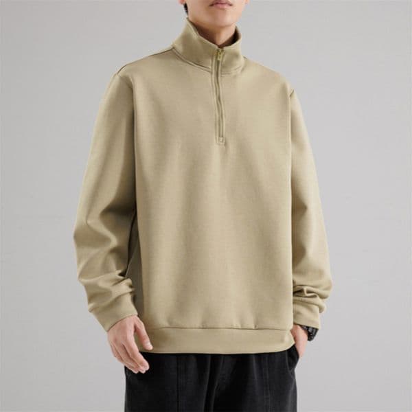 296 Men Long-sleeved T-shirt Round Neck Long-sleeved Casual Sweatshirt