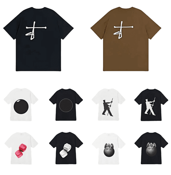 mens t shirt designer men women stussyshirt sweatshirts fashion clothing cotton short sleeve hip hop y2k high quality loose clothing Asian size S-3XL