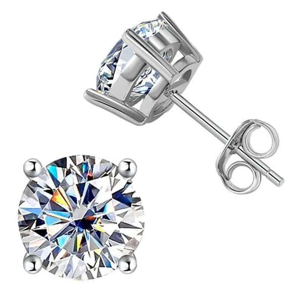 stud designer for women men solid sterling sier pass dia tester with certificate VVS1 D color moissanite earrings jewelry woman gift designer bag