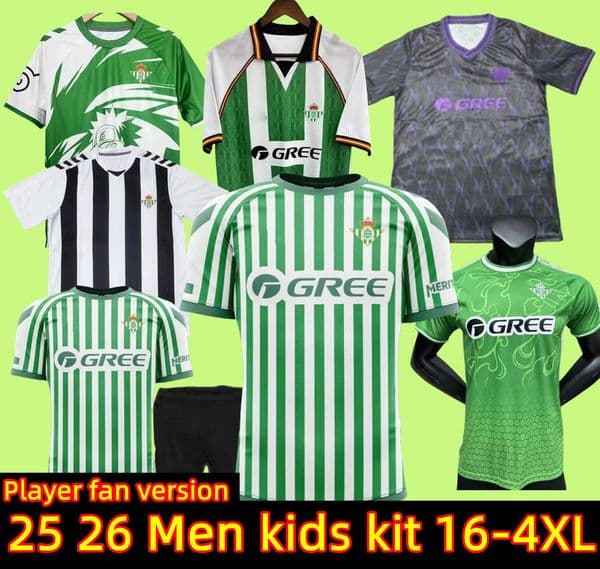 S-4XL 25 26 Betis Conference League Soccer Jerseys ISCO Real 2025 2026 JOHNNY Football Shirts BAKAMBU SABALY Men Kids Uniforms ANTONY Vitor Roque special11