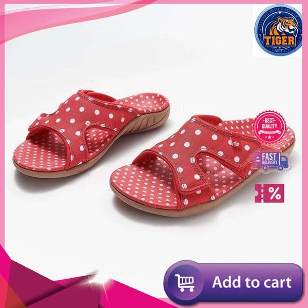 ddmytiger Polka Dot Bohemian Flat Women Fashion Adjustable Outdoors Sandals Woman Summer Beach Anti Slip Odor Slippers Outdoor Shoes