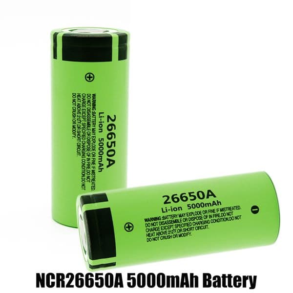 100% High Quality NCR26650A 5000mAh NCR 26650A 26650 Battery 3.7V top Drain Rechargeable Lithium Dry Batteries Cell for Panasonic In stock New
