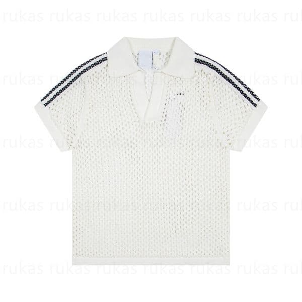 Mens T Shirts Polos Designer Fashion New Style Mesh Cotton Designer For Men Shirts Black White Blue With Letters Printed Mens Womens T Shirts Size SML