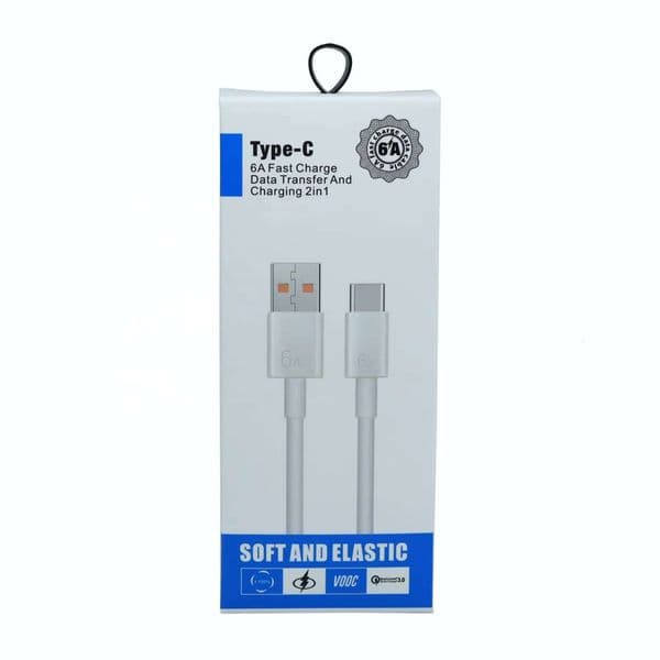 1m 6a super charging, with packaging box USB to C-type Android fast charger data cable
