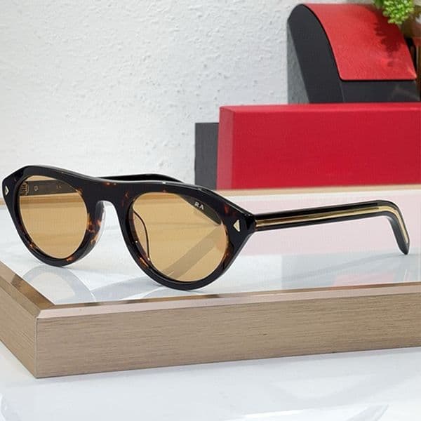 Fashion Oval Symbol Sunglasses Mens Designer Yellow Lens UV400 SPRB15 Outdoor Driving Travel Multifunctional Glasses