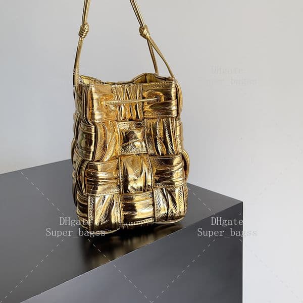 Mini bucket bag Luxury shoulder bag gloss Lambskin leather handbag Mirror quality designer bag 14*9cm crossbody bag with box B36