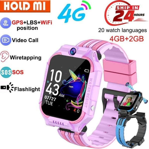 For XIAOMI 4G SmartWatch Kids GPS WIFI VideoCall SOS IP67Waterproof Child Smartwatch Camera Monitor Tracker Location Phone Watch
