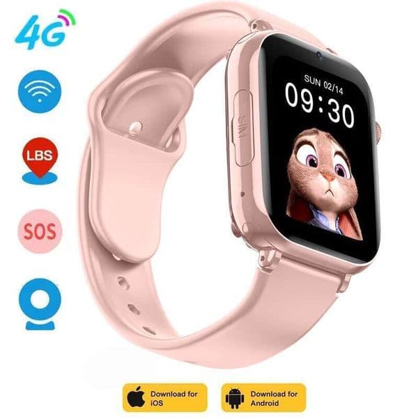 2024 Kids Smart Watch GPS WIFI 4G Tracker SOS Camera Monitor Voice Smartwatch IP67 Waterproof Sim Card For Android IOS HUAWEI