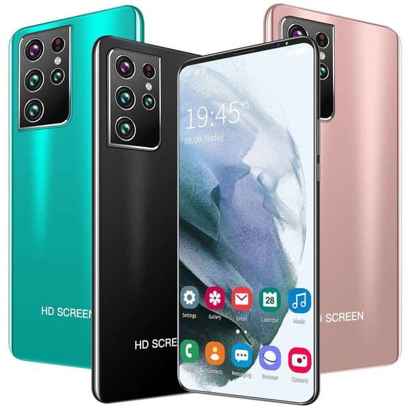 New 5.0-inch big-screen mobile phone S21 Ultra Android smartphone Unlock Touch Screen Phone Androids Camera Telephone HD Display Face Recognition