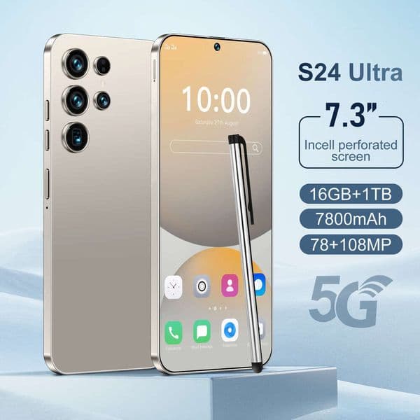 The new S24Ultra Android all-in-one 2025 New style smartphone is compatible with