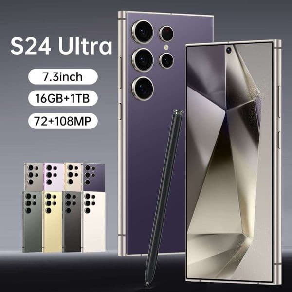 S24Ultra smartphone with 6.8 2025 New style large screen, 16GB+1TB