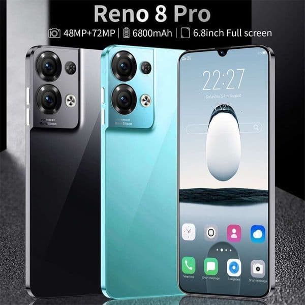 New mobile Rino8pro smart phone with large memory and big screen Unlock Touch Screen Phone Androids Camera Telephone HD Display Face Recognition