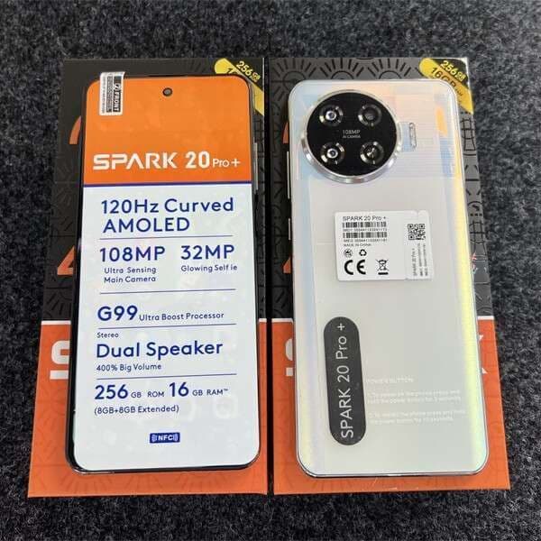 Smartphone 2025 New style Spark 20pro+Android 16+256 Unlock Touch Screen Phone Androids Camera Telephone HD Display Face Recognition