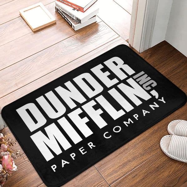 The Office TV Show Dunder Mifflin Paper Company Front Door Floor Entrance Mats Outdoor Bath Doormat Bedroom Carpet Rug Footpad