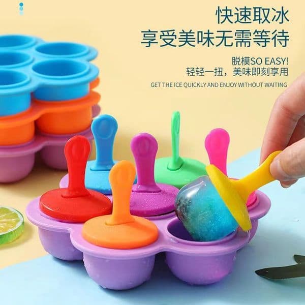 Colorful for home kitchen model, children's DIY popsicle ice cream mold