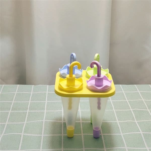 Ice stick, stick mold, DIY creative children's cartoon umbrella, 4 sets of ice molds