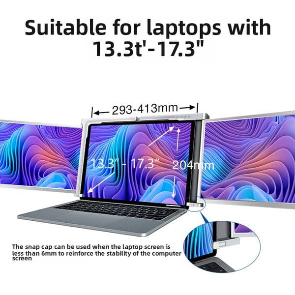 13.3-Inch portable monitor first-line dual-screen laptop secondary screen expansion screen office stock trading external connection