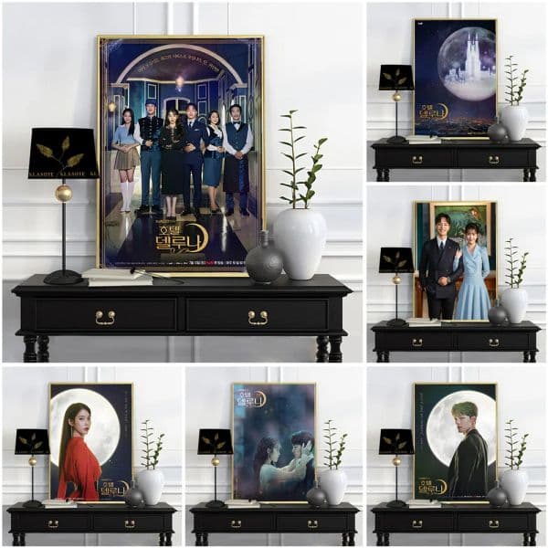 Hotel Del Luna TV Series Minimalist Art Print Romantic Comedy Canvas Wall Decor Poster