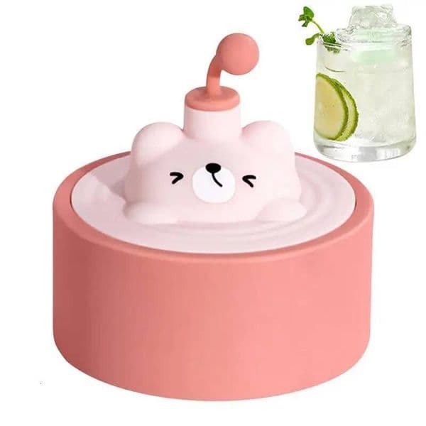 Mold Bear-Shaped Tray Reusable Silicone Flexible Cute Animal Maker Makes Ice Bear Molds