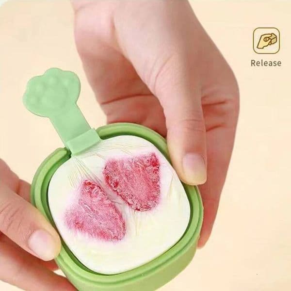 DIY Cream Maker Homemade Box with Plastic Popsicle Mold Ice Cube Double Layer Tray Kitchen Gadge