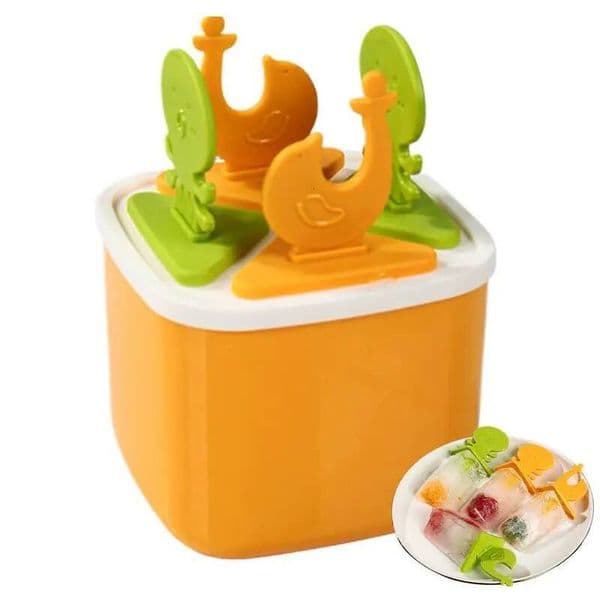 Mold Squirrel Design Lolly Cream Easy Release Popsicle Maker Ice Pop Molds For Juices Purees And