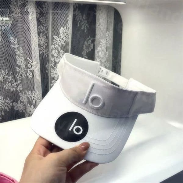 Summer Yoga Sport Visors Women Mens Empty Top Cap Fashion Designer Outdoor Sandbeach Sun Hat Couples Golf Tennis Hats Ball Caps BQD2505215