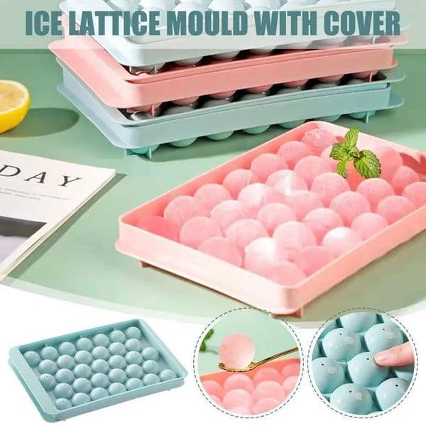 Ice Cube Tray Creative Hockey Ball Maker Round Whiskey Sphere Mold Silicone DIY Mould home Kitchen Tools 2 Color