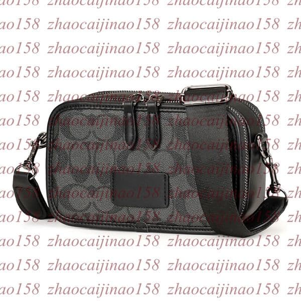 Camouflage PU Leather Messenger Bag Men Fashion Design Mens Crossbody Bags Multifunction Sling Shoulder Bags Man Luxury Handbag