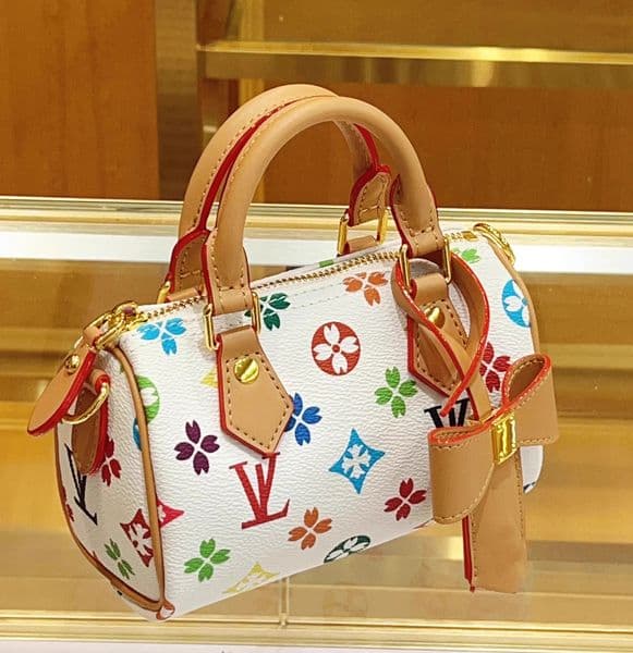 New Leathers Colorful Flower Pillow Travel Bag Women Leather Designer Speedyss Classics Presbyopia Shoulder Bags Crossbody Handbags Totes Pouch Purse