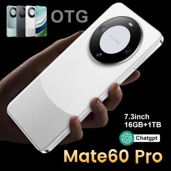 Mate60Pro explosions 7.3-inch Android 8.1 smartphone Unlock Touch Screen Phone Androids Camera Telephone HD Display Face Recognition