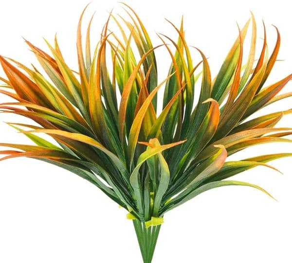 Simulated Chlorophytum Bouquet Artificial Plants Bushes Fake Bushes Faux Plant Boston Fern Plant Plastic Leaves Outdoor