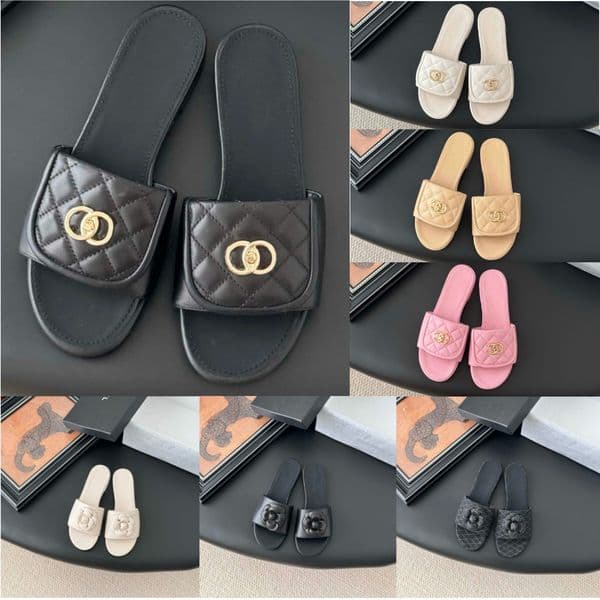 Product men's women's slippers and fashionable summer denim flat beach shoes, slippers, designer sandals, slides 3 shoe