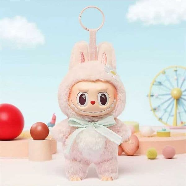 Labubu Honey Mokoko Generation Plush Glue Rabbu Pendant Reprint Version Cute Ornament Pink Girl Birthday Present 80% off outlets
